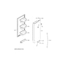 GE GFE26JBMNFTS fresh food door - rh diagram
