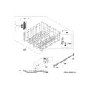 GE GDT535PSM5SS upper rack assembly diagram