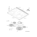 GE JS760EP2ES cooktop diagram