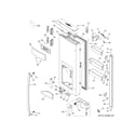 GE DFE28JMKGES dispenser door diagram