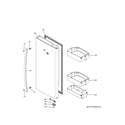 GE DFE28JSKJSS fresh food door - rh diagram