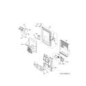 GE PFE28KMKDES ice maker & dispenser diagram