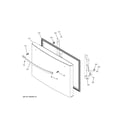 GE GNE29GMKJES freezer door diagram