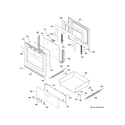 Hotpoint RAS300DM1WW door & drawer parts diagram
