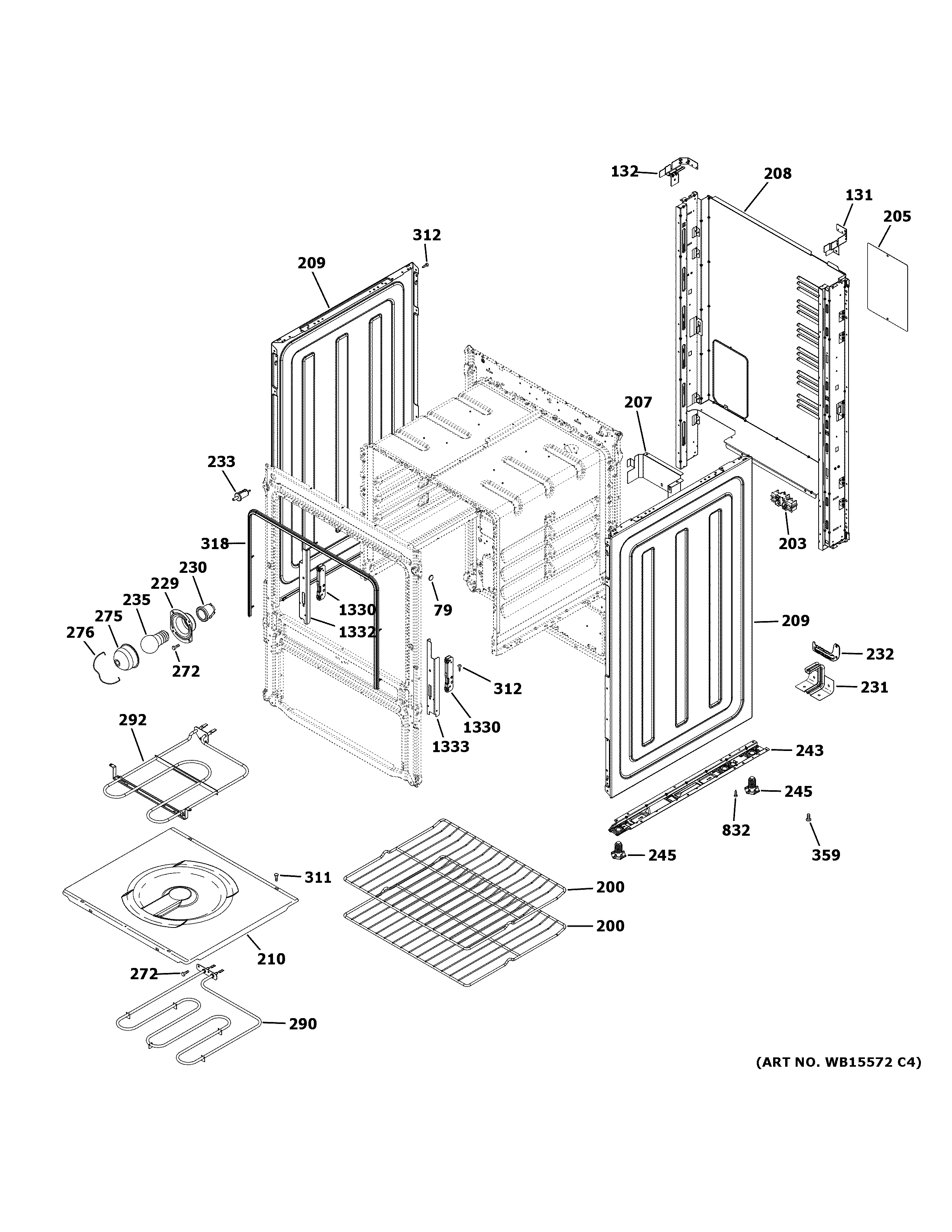 Haier QAS740RM1SS body parts diagram