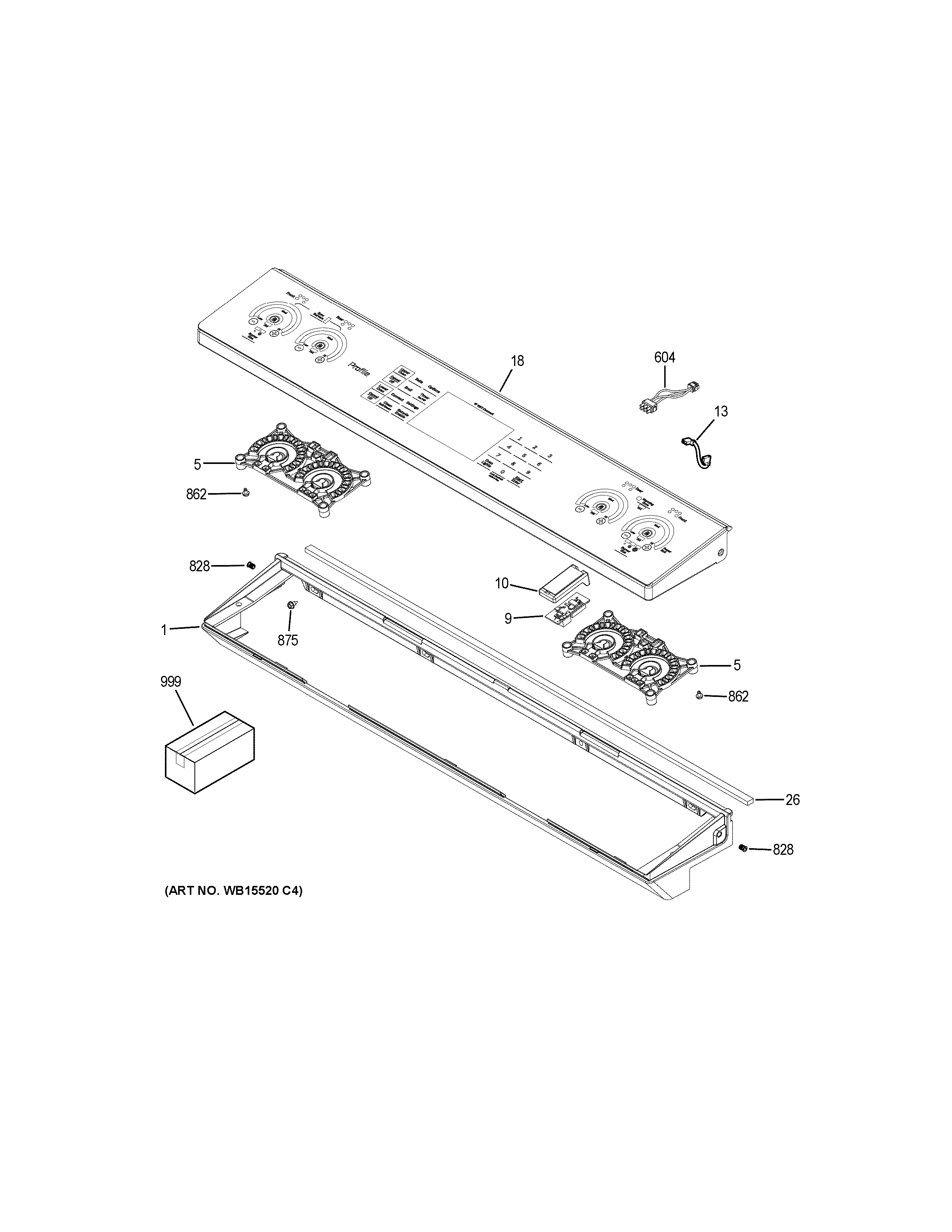 GE PS960FL3DS control panel diagram