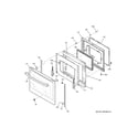 GE JS760BL4TS door diagram