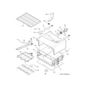 GE JB860DJ8BB upper oven diagram