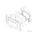 GE JB860DJ8BB lower door diagram