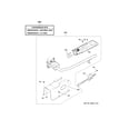 GE GTD72GBPN0DG gas valve & burner assembly diagram