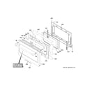 GE CGS750P3M3D1 lower door diagram