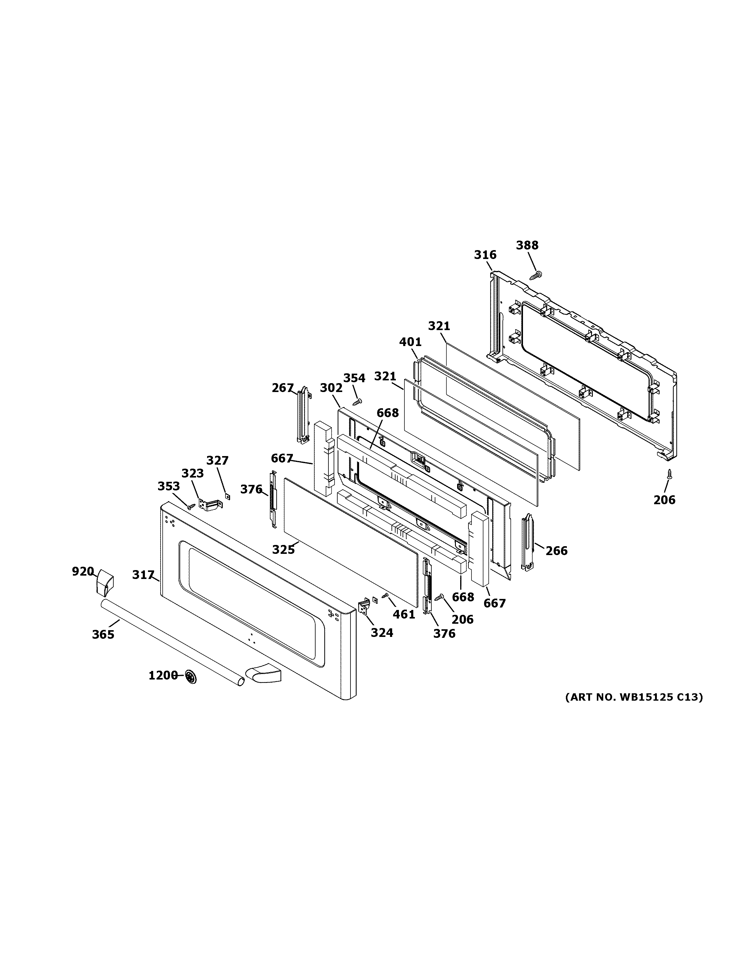 GE CGS990SET8SS upper door diagram