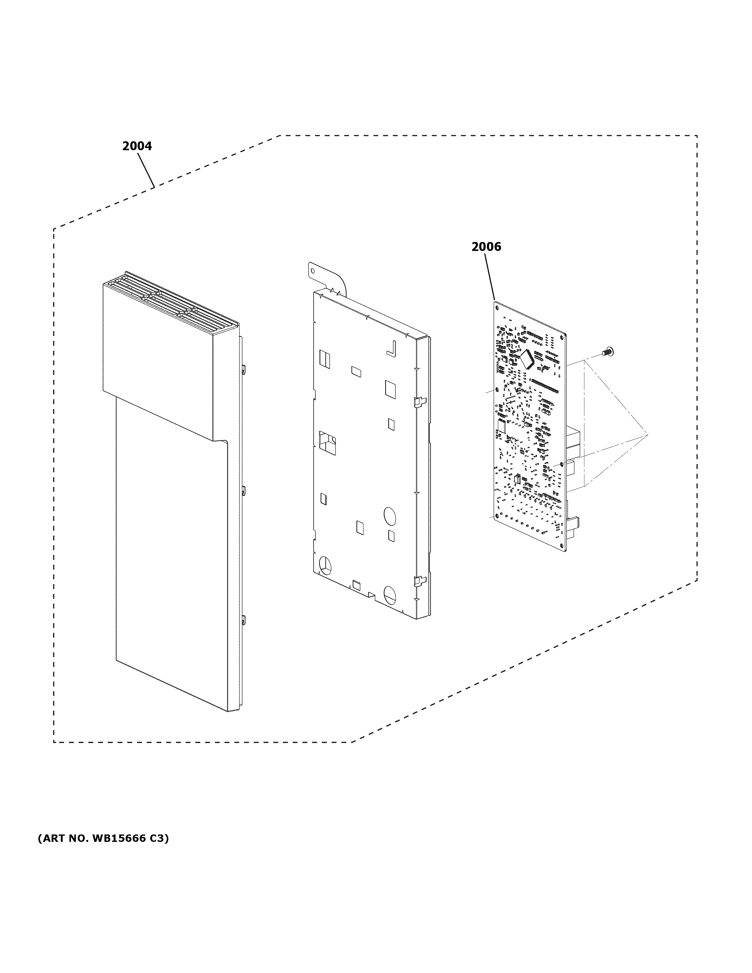 GE PVM9005FM8DS control parts diagram