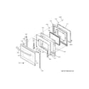 GE JB645EK7ES door diagram