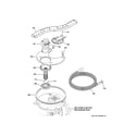 GE ZDT800SPF0SS sump & filter assembly diagram