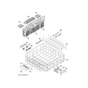 GE ZDT800SSF7SS lower rack assembly diagram
