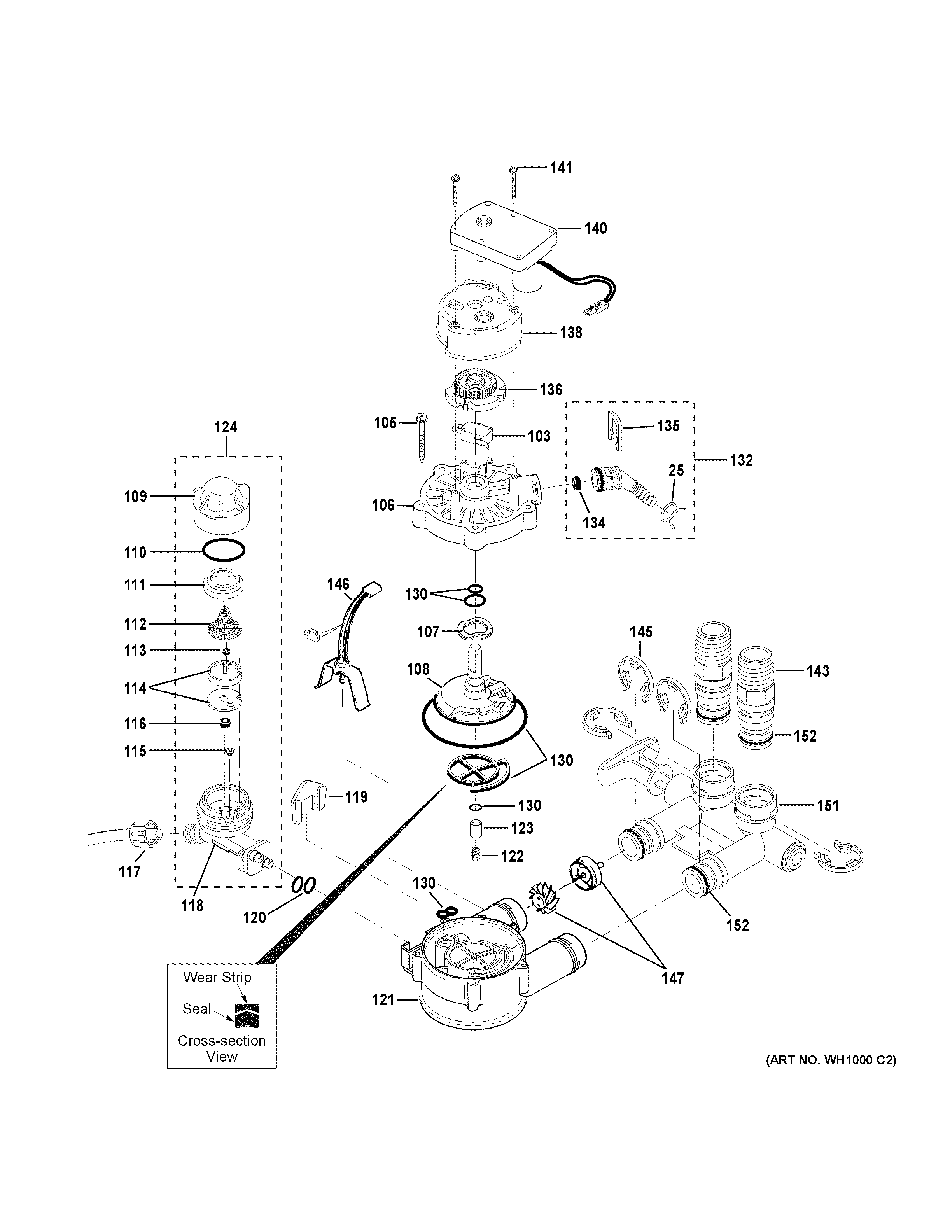 GE GXSF30V01 pump diagram