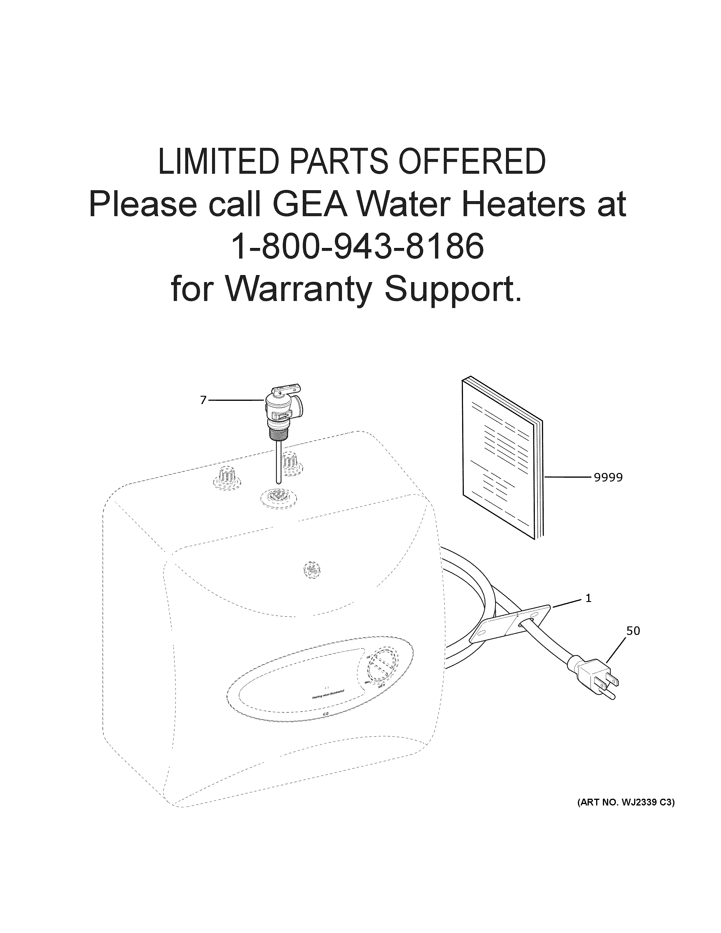 GE GE06P08BAR01 water heater diagram