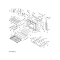 GE PT9551BL1TS lower oven diagram