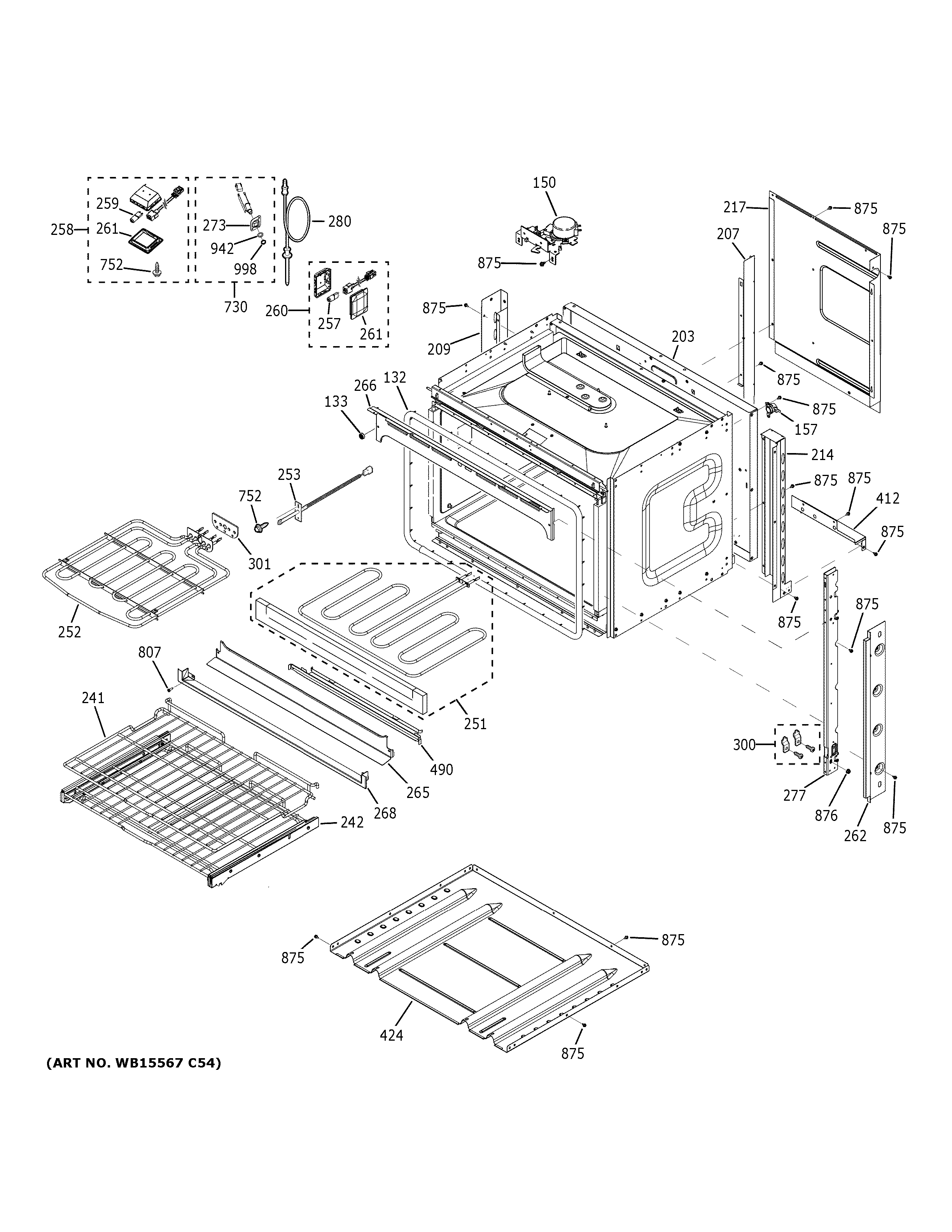 GE PKS7000SN1SS body parts diagram