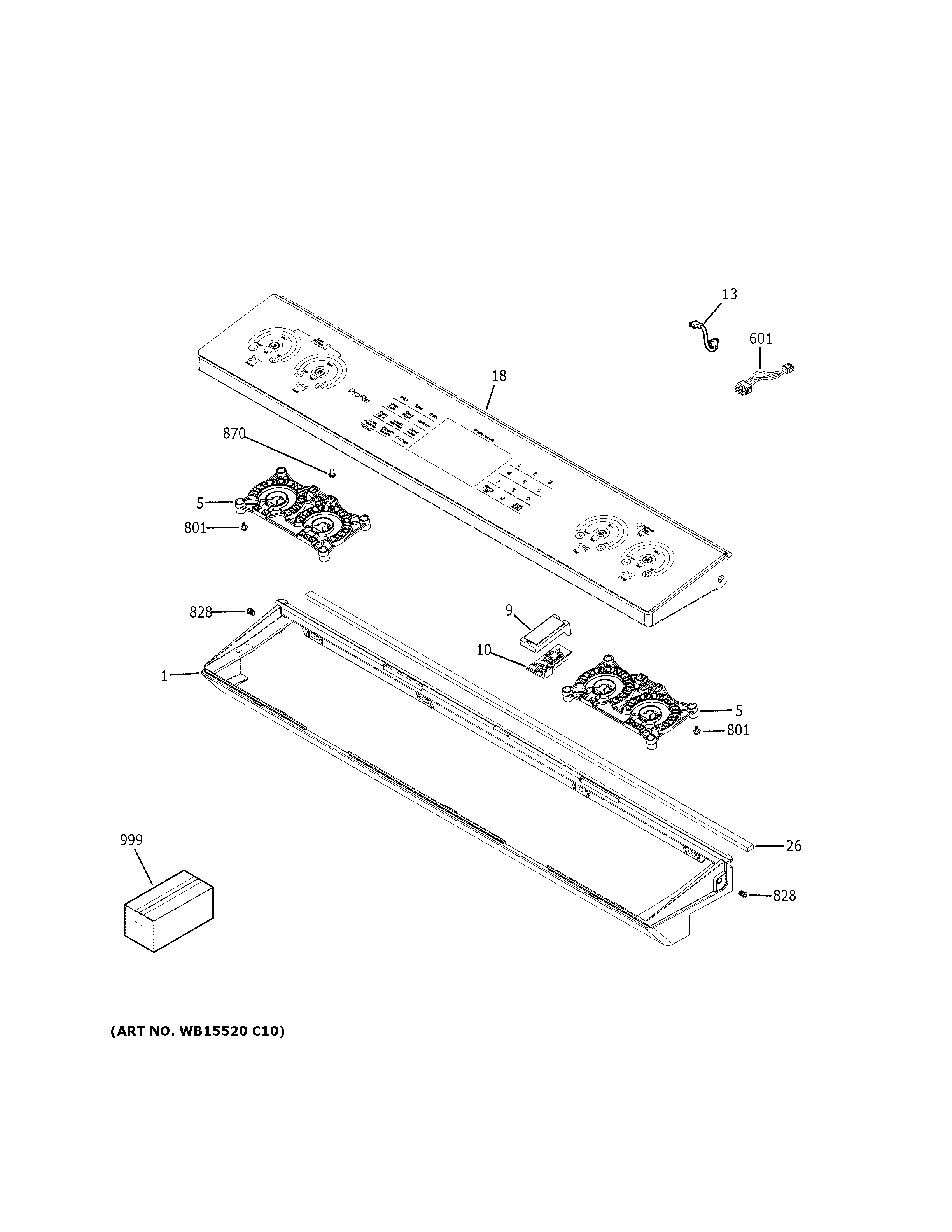 GE CES700M2N2S5 control panel diagram