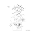 GE CHS900M2N2S5 cooktop diagram