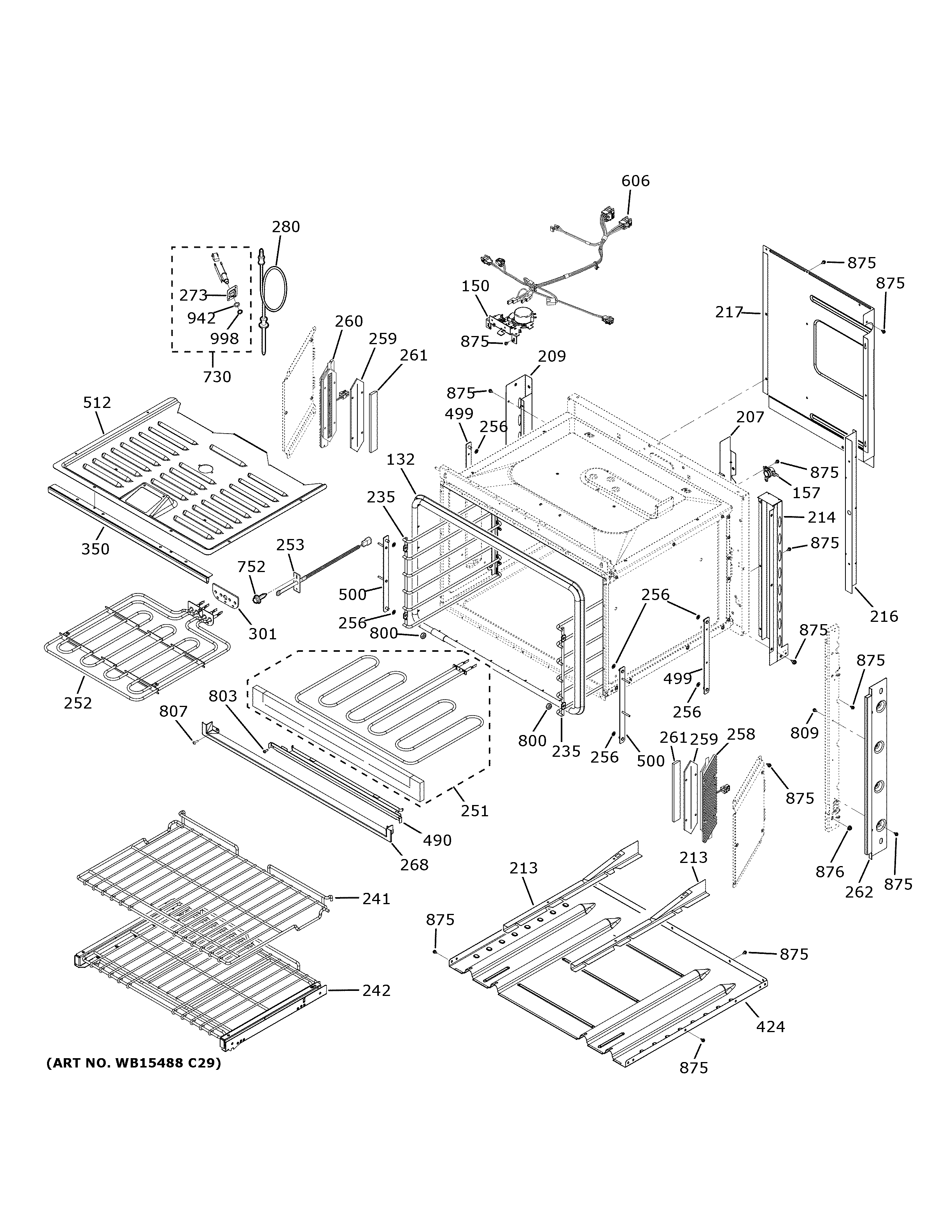 GE ZTSX1DSSN1SS body parts diagram