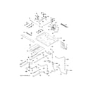 GE PGB950SEF2SS gas & burner parts diagram