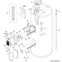 GE GE30T10BLM01 water heater assembly diagram