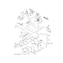 GE PGB950DEF3BB gas & burner parts diagram
