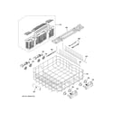 GE PDT755SYR3FS lower rack assembly diagram