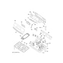 GE JGB760EEF1ES control panel & cooktop diagram