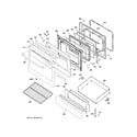 GE JGB760EEF1ES door & drawer parts diagram