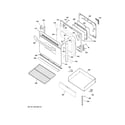 GE JB256DM1CC door & drawer parts diagram