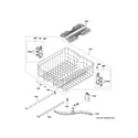 Haier QDP555SBN4TS upper rack assembly diagram