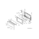 GE JGB850DEF2WW lower door diagram