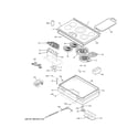 GE CEP90362N1SS control panel & cooktop diagram