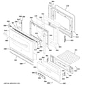 GE JGBS60DEK7CC door & drawer parts diagram