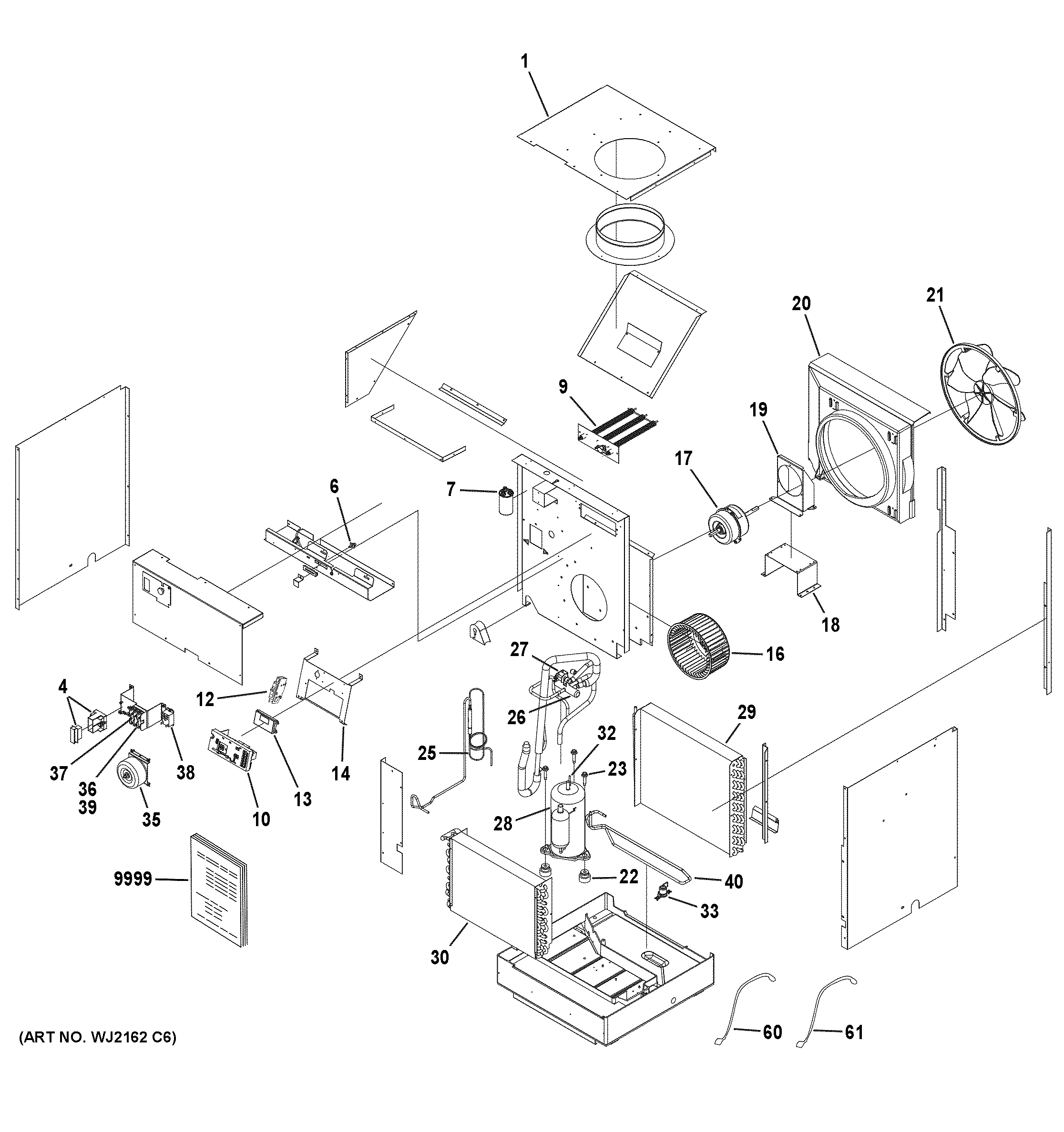GE AZ91H09E2EW2 vertical zoneline diagram