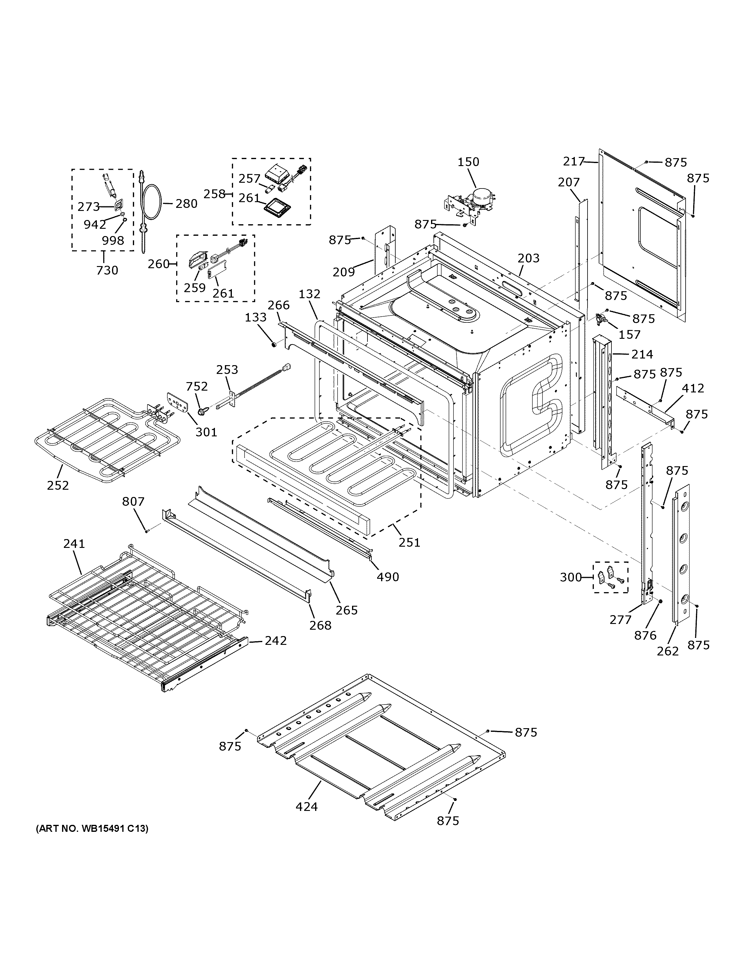 GE JKS5000SN1SS body parts diagram
