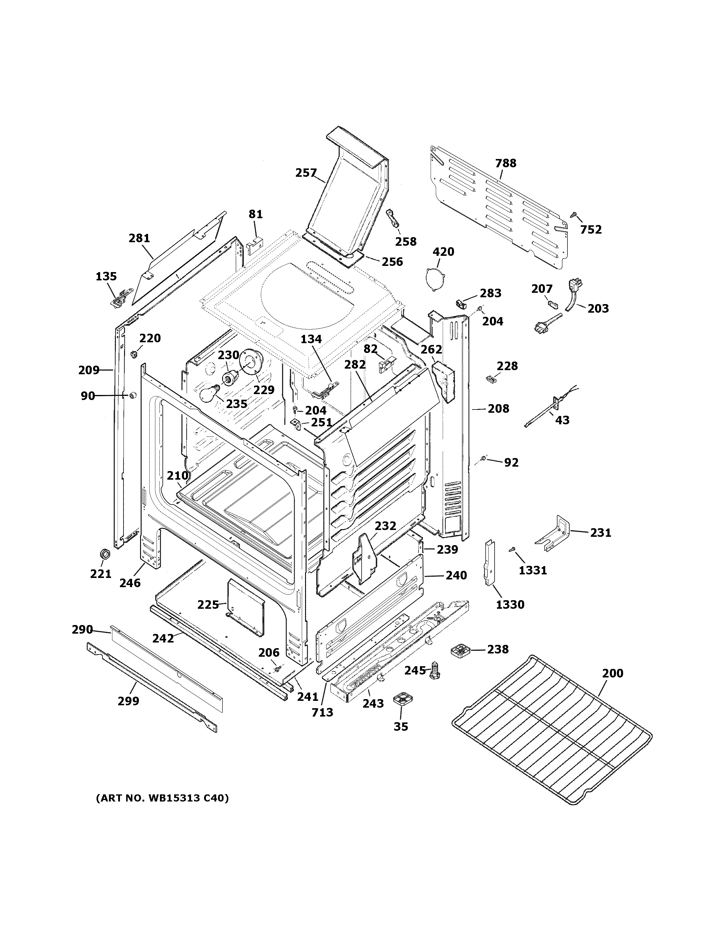 GE JGBS66REK4SS body parts diagram