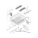 GE GDT635HMM0ES upper rack assembly diagram
