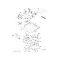 GE JGB850SEF2SS gas & burner parts diagram