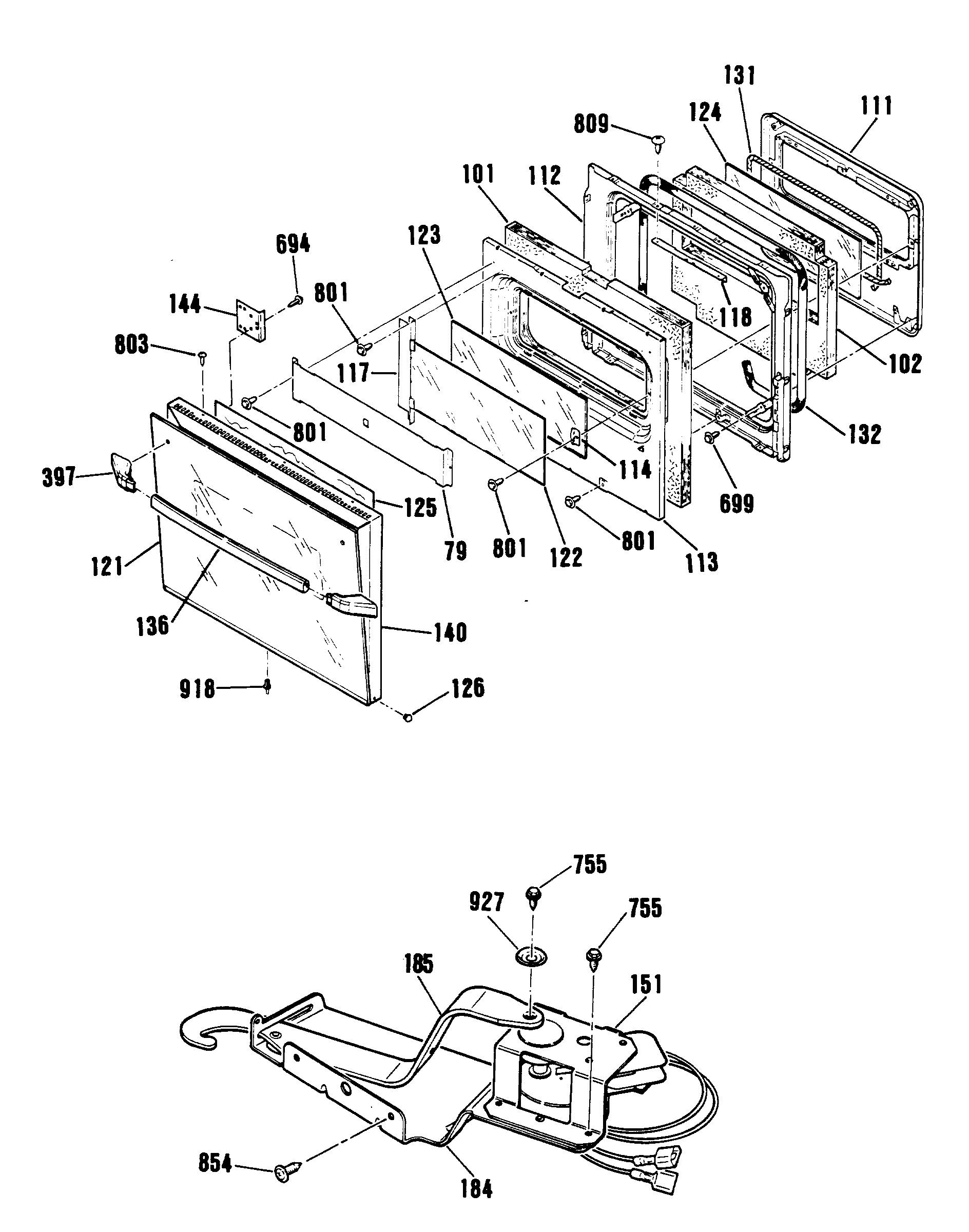 GE JKP45WV1WW parts list diagram