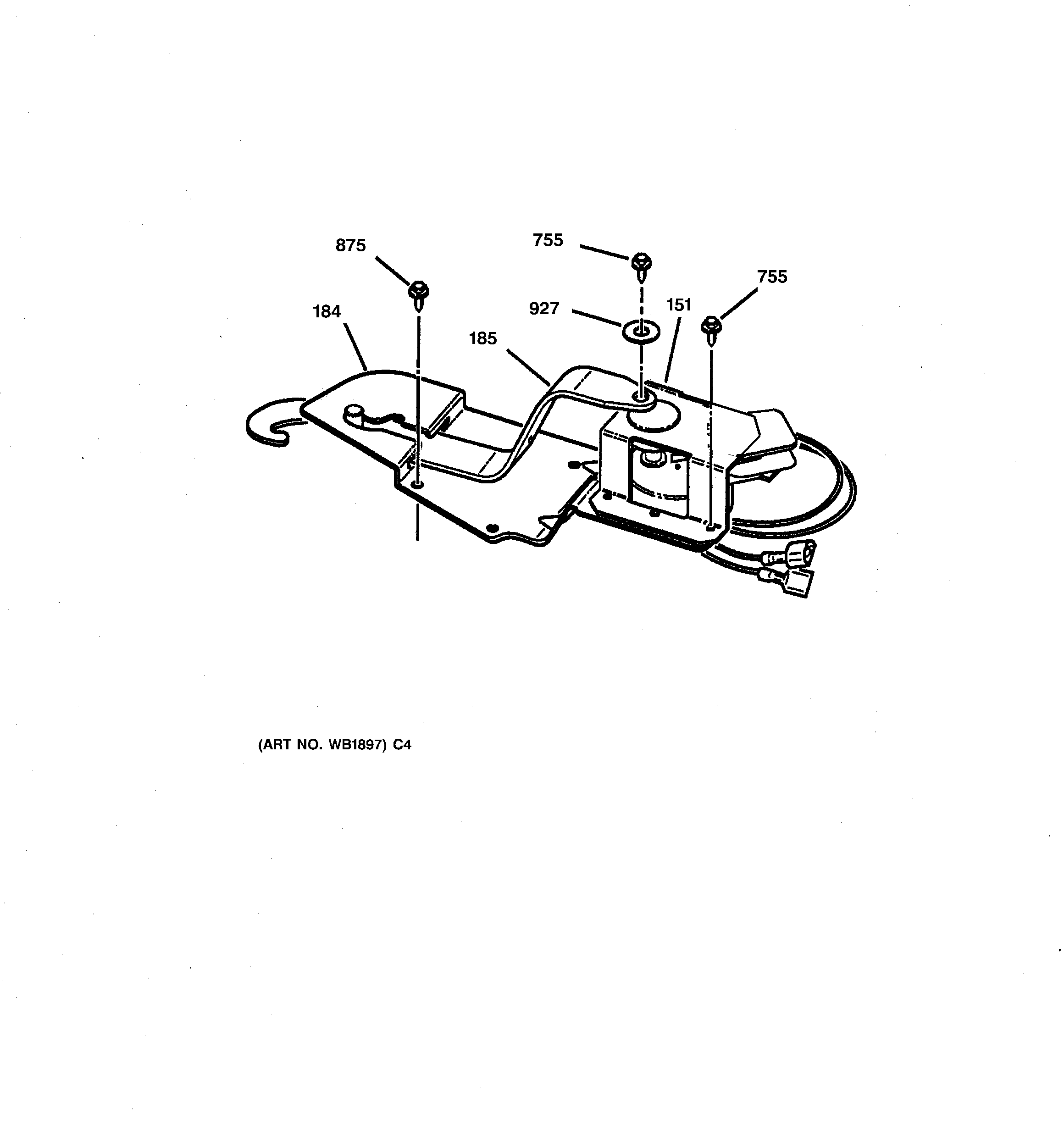GE JTP18BW1BB lock diagram