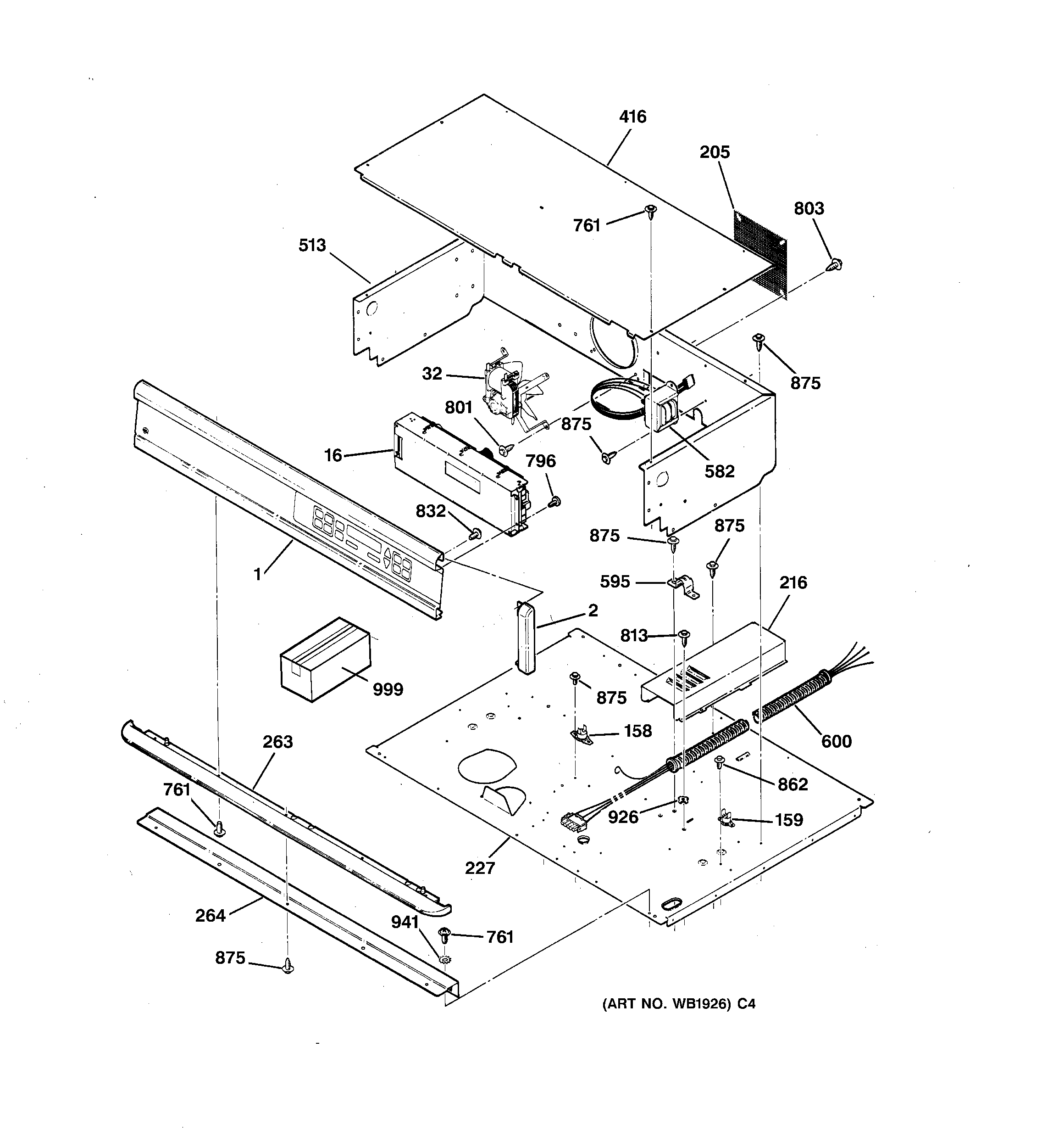 GE ZET737WV1WW control panel diagram