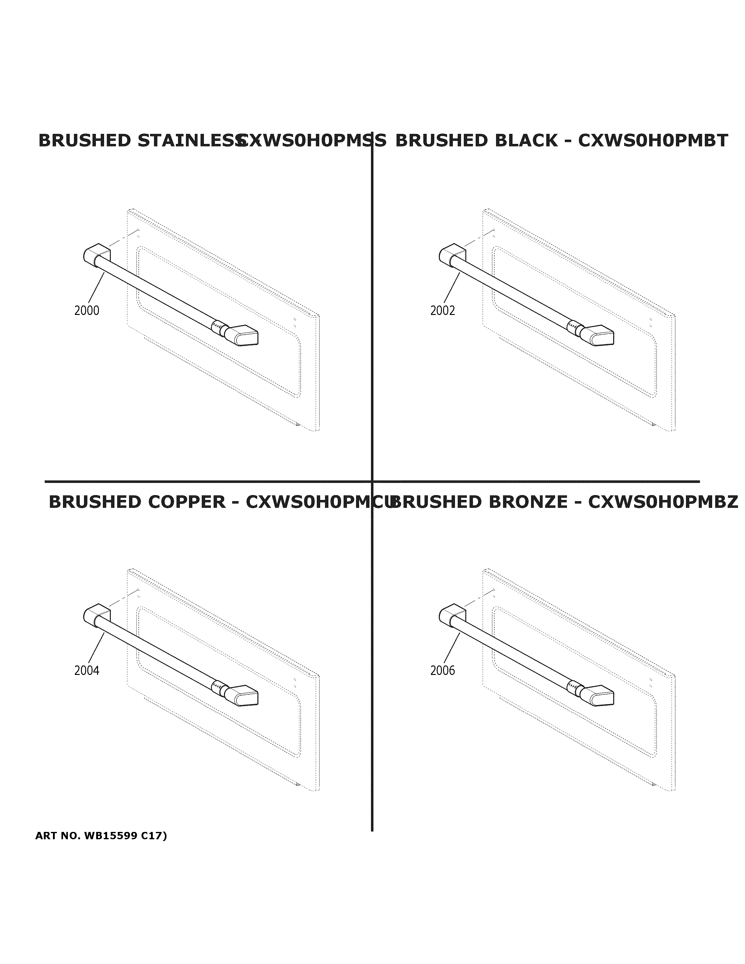 GE CTS70DP2N1S1 cafe customization diagram