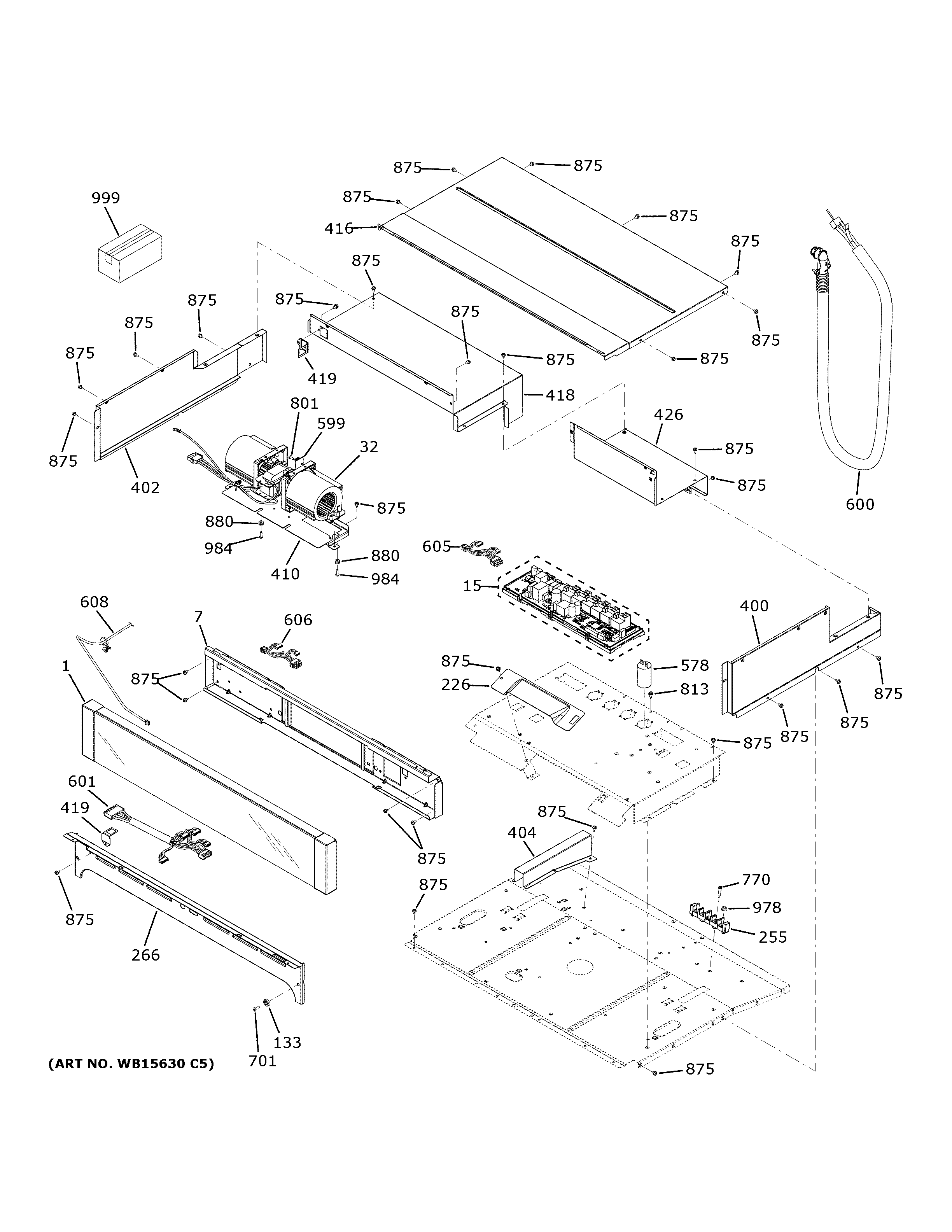 GE PTS9000BN1TS control panel diagram