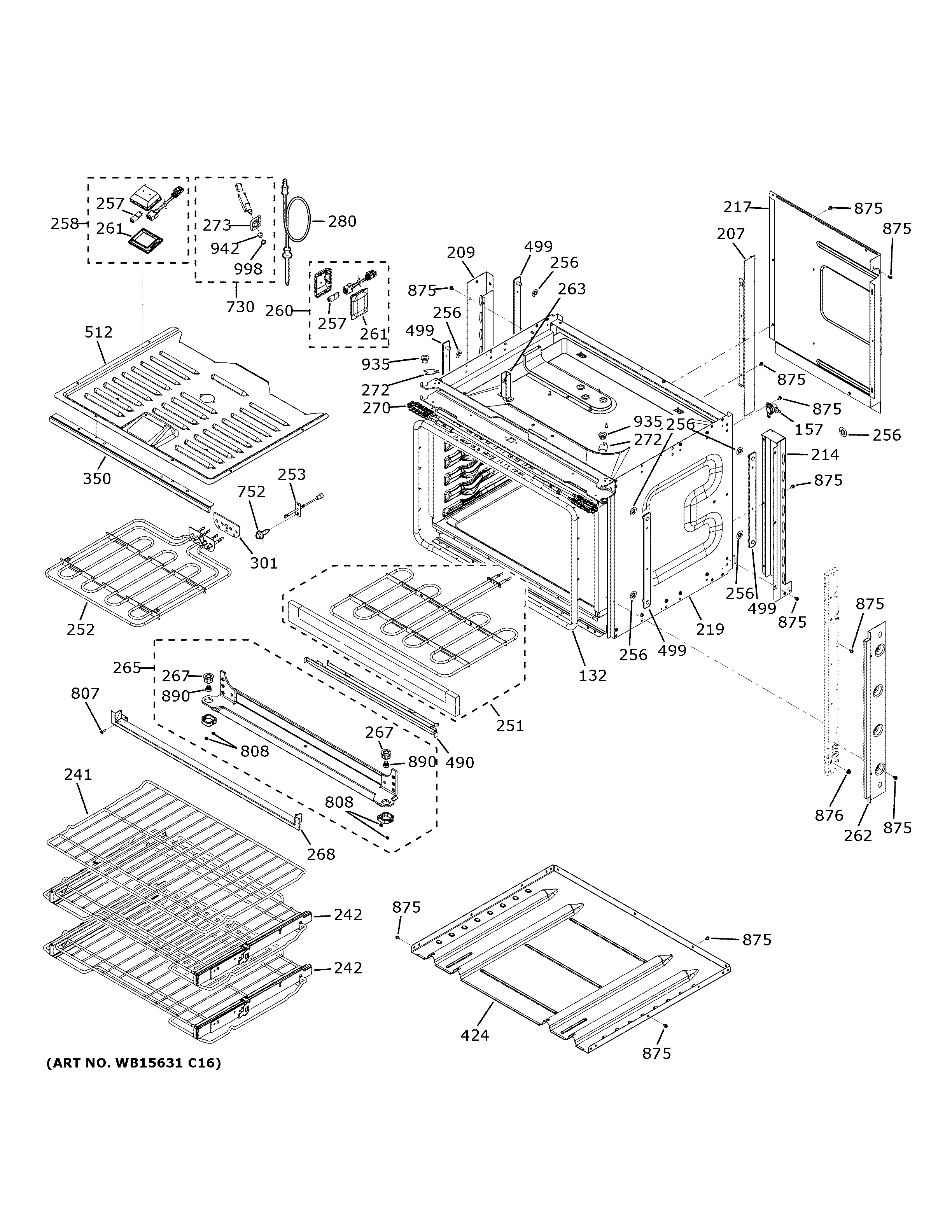 GE CTS90FP2N1S1 body parts diagram
