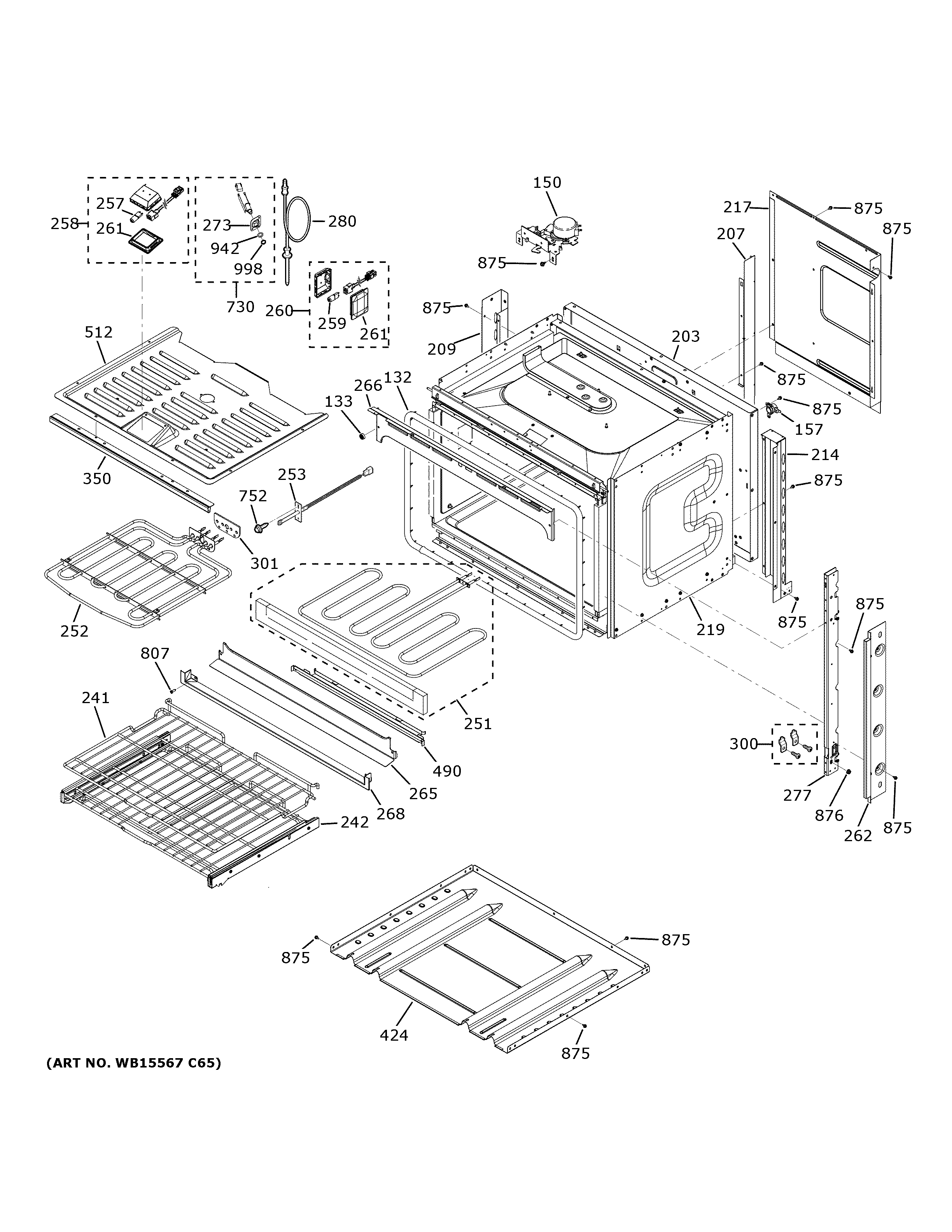 GE CTS70DP2N2S1 body parts diagram